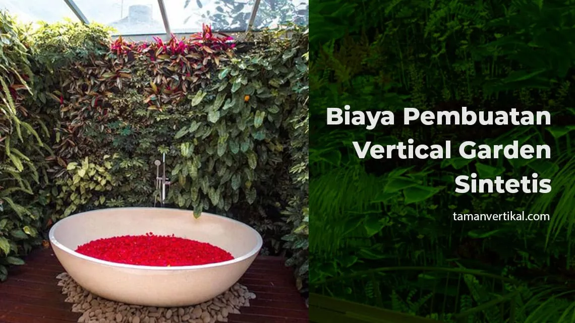 biaya pembuatan vertical garden sintetis